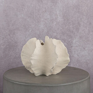 Ceramic Vase Cream (2 x 2 x 7 in)
