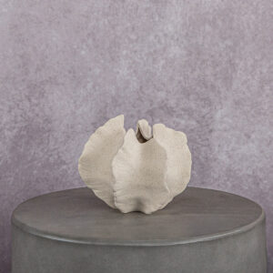 Ceramic Vase Cream (2 x 2 x 6 in)