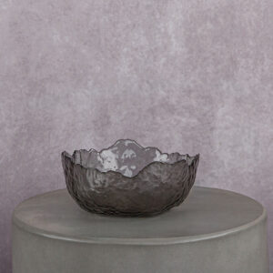 Glass Vase Black (8 x 8 x 4 in)