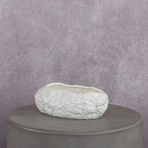 Ceramic Vase White (6 x 3 x 3 in)