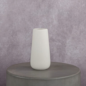 Ceramic Vase White (2 x 2 x 8 in)