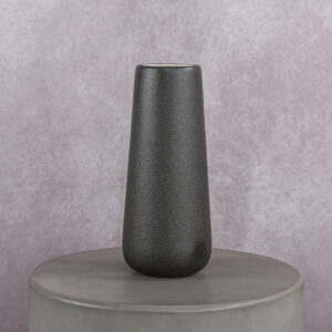Ceramic Vase Black (3 x 3 x 11 in)