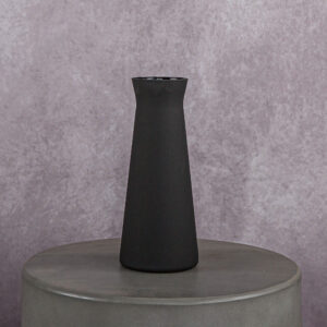 Glass Vase Black (3 x 3 x 10 in)