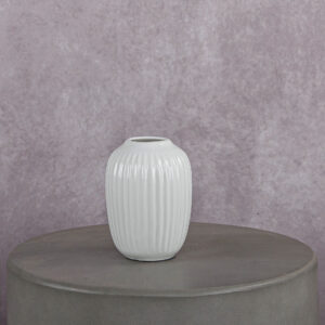 Ceramic Vase White (2 x 2 x 5.5 in)