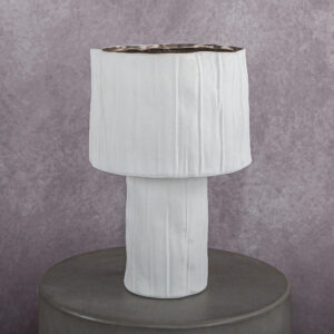 Ceramic Vase White (9 x 9 x 14 in)