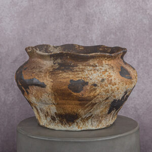 Ceramic Vase Brown (12 x 12 x 9 in)
