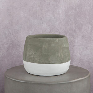 Cement Vase Grey (6 x 6 x 6 in)
