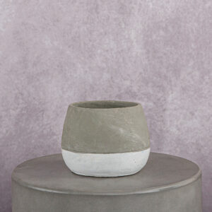 Cement Vase Grey (5 x 5 x 5 in)