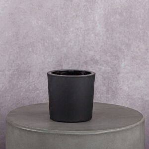 Glass Vase Black (5 x 5 x 5 in)
