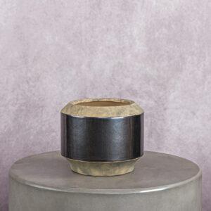 Ceramic Vase Brown (5 x 5 x 4 in)