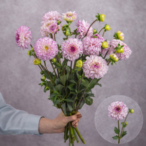 Dahlias Bicolour 5 stems per bunch