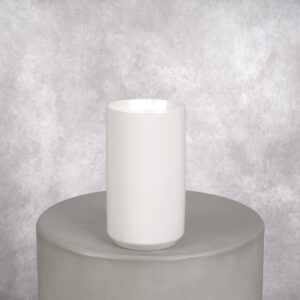Ceramic Vase White (4 x 4 x 8 in)