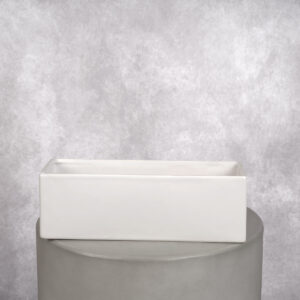 Ceramic Vase White (12 x 4 x 4 in)