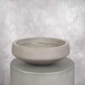 Ceramic Vase Grey (15 x 15 x 6 in)