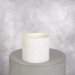 Ceramic Vase White (6 x 6 x 6 in)