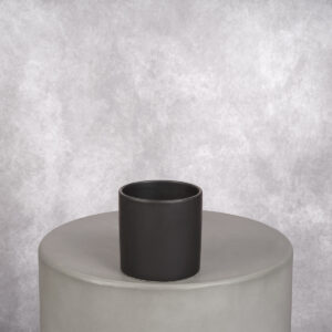 Ceramic Vase Black (4 x 4 x 4 in)