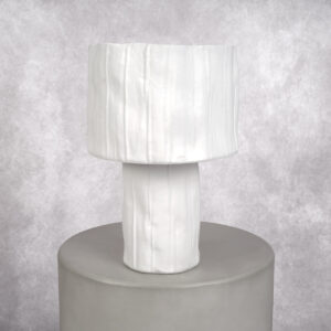 Ceramic Vase White (8 x 8 x 14 in)