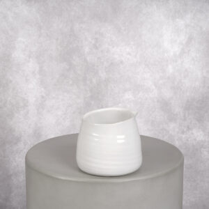 Ceramic Vase White (4 x 4 x 4 in)