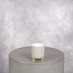 Ceramic Vase Cream (3 x 3 x 4 in)