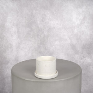 Ceramic Vase White (4 x 4 x 4 in)