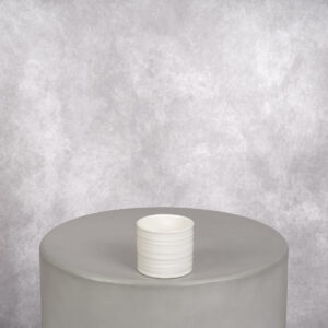 Ceramic Vase White (3 x 3 x 3 in)