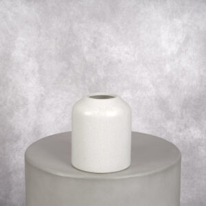 Ceramic Bud Vase White (2 x 2 x 6 in)