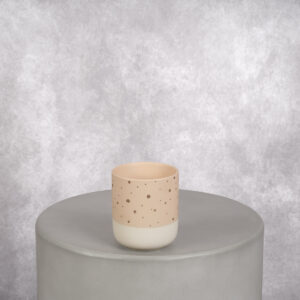 Ceramic Vase Peach (4 x 4 x 4 in)