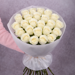 White Rose Bouquet 24 stems